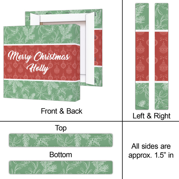 Christmas Holly 12x12 - Canvas Print - Approval