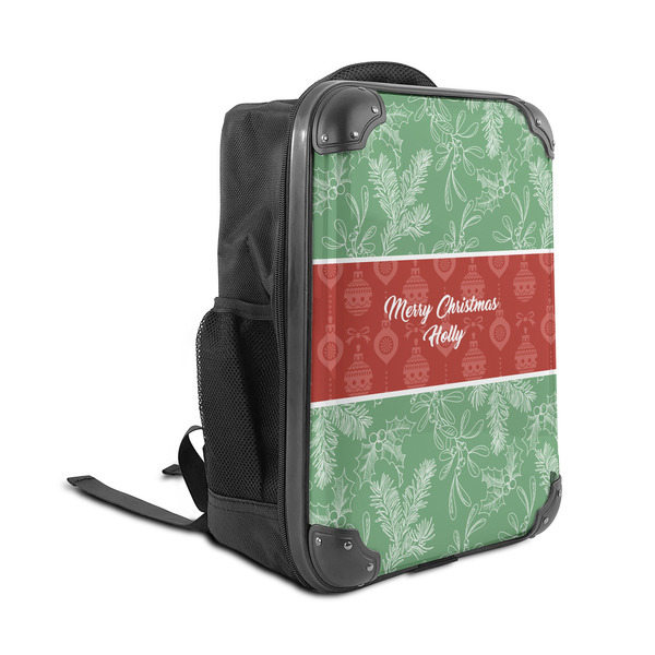 Christmas Holly 15" Backpack - ANGLE VIEW