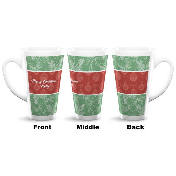 Christmas Holly 16 Oz Latte Mug - Approval