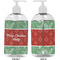 Christmas Holly 16 oz Plastic Liquid Dispenser- Approval- White