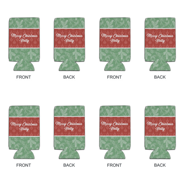Christmas Holly 16oz Can Sleeve - Set of 4 - APPROVAL