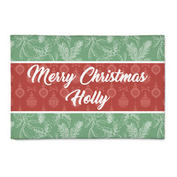 Christmas Holly 2' x 3' Indoor Area Rug (Personalized)