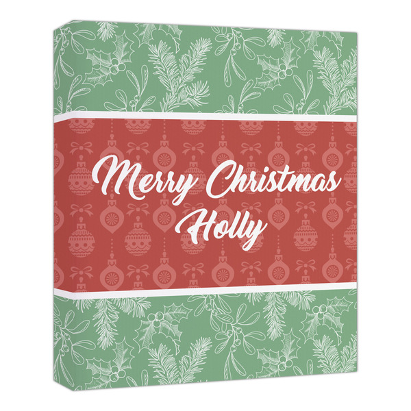Custom Christmas Holly Canvas Print - 20x24 (Personalized)