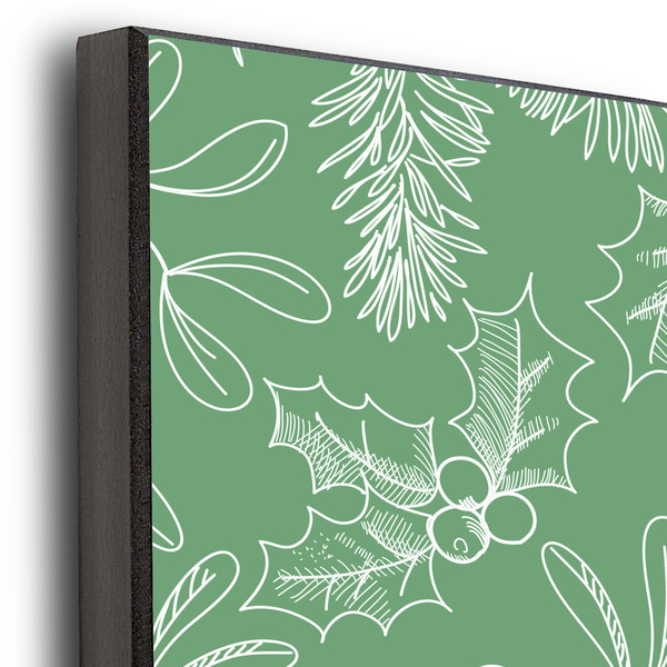 Christmas Holly 20x24 Wood Print - Closeup