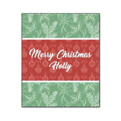 Christmas Holly Wood Print - 20x24 (Personalized)