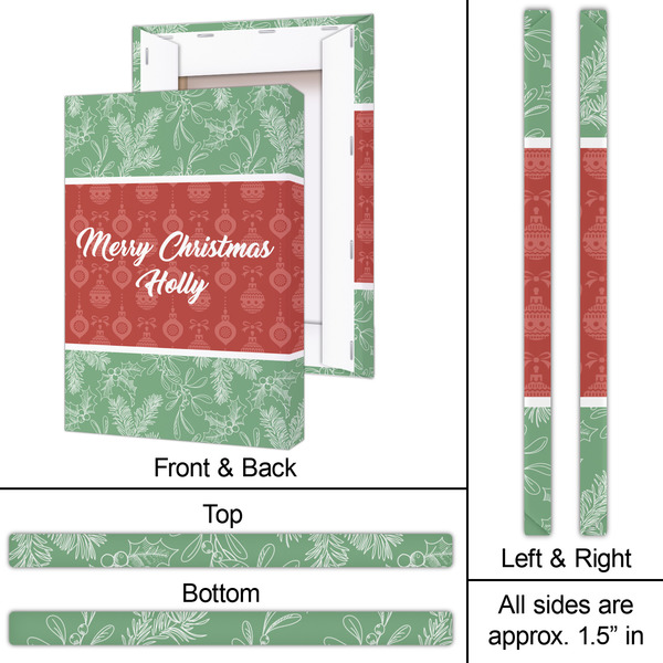 Christmas Holly 20x30 - Canvas Print - Approval