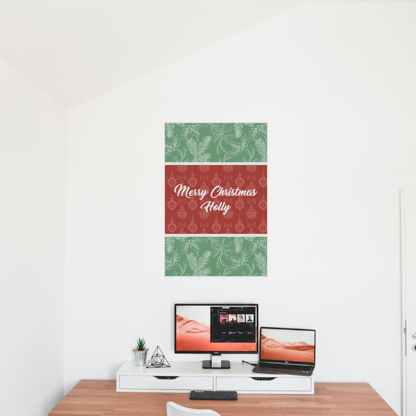 Christmas Holly 20x30 - Matte Poster - On the Wall