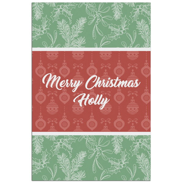 Custom Christmas Holly Poster - Matte - 24x36 (Personalized)