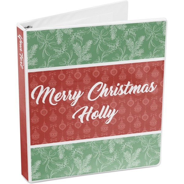 Christmas Holly 3-Ring Binder 3/4 - Main