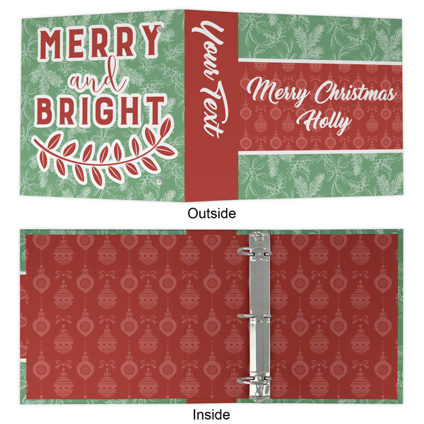 Christmas Holly 3 Ring Binders - Full Wrap - 2" - APPROVAL