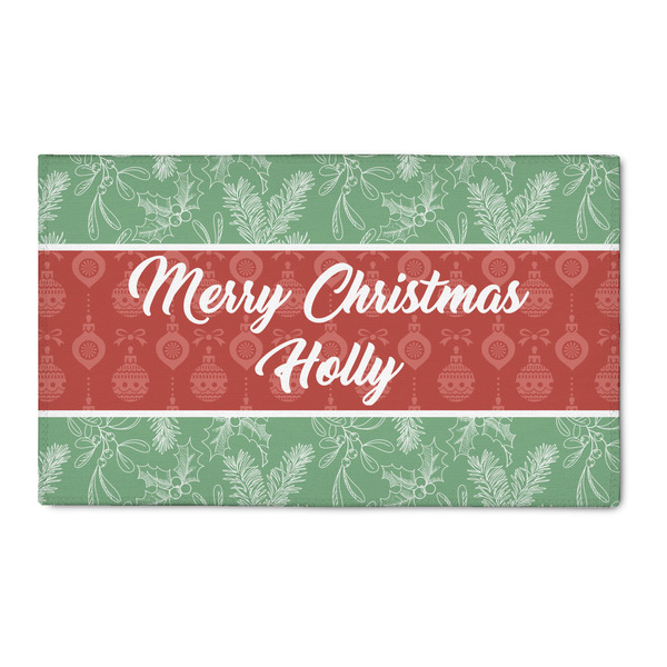 Custom Christmas Holly 3' x 5' Indoor Area Rug (Personalized)