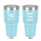 Christmas Holly 30 oz Stainless Steel Tumbler - Teal - Double-Sided (Personalized)