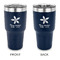 Christmas Holly 30 oz Stainless Steel Ringneck Tumblers - Navy - Double Sided - APPROVAL