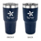 Christmas Holly 30 oz Stainless Steel Tumbler - Navy - Double Sided (Personalized)