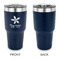 Christmas Holly 30 oz Stainless Steel Ringneck Tumblers - Navy - Single Sided - APPROVAL