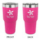 Christmas Holly 30 oz Stainless Steel Ringneck Tumblers - Pink - Double Sided - APPROVAL