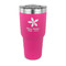 Christmas Holly 30 oz Stainless Steel Ringneck Tumblers - Pink - FRONT
