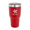Christmas Holly 30 oz Stainless Steel Tumbler - Red - Single Sided (Personalized)