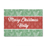 Christmas Holly 4' x 6' Patio Rug (Personalized)