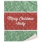 Christmas Holly Sherpa Throw Blanket (Personalized)