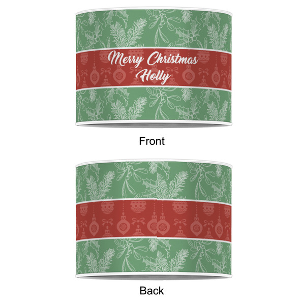 Christmas Holly 8" Drum Lampshade - APPROVAL (Poly Film)