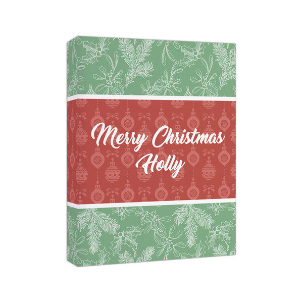 Christmas Holly 8x10 - Canvas Print - Angled View