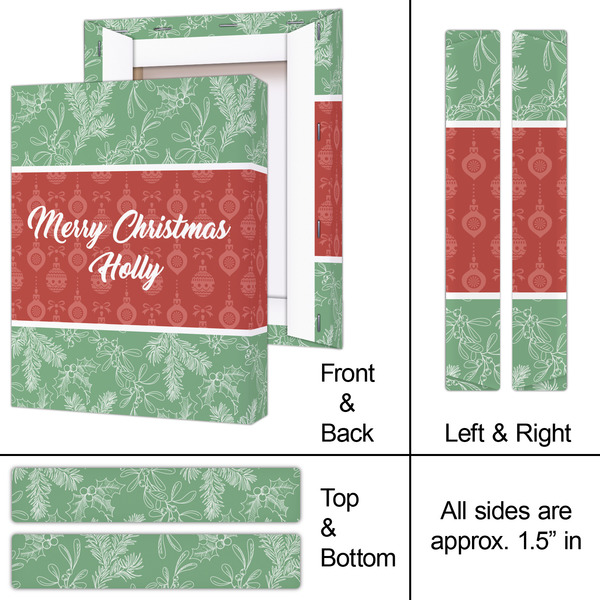 Christmas Holly 8x10 - Canvas Print - Approval