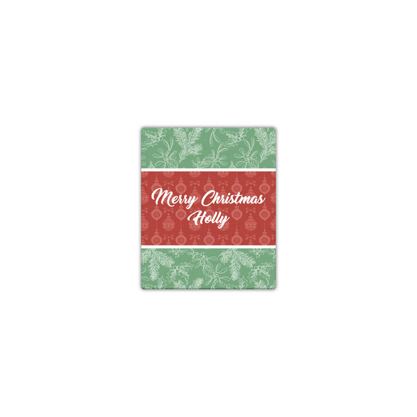 Custom Christmas Holly Canvas Print - 8x10 (Personalized)