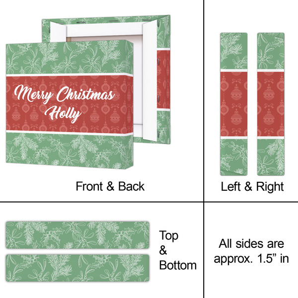 Christmas Holly 8x8 - Canvas Print - Approval