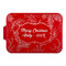 Christmas Holly Aluminum Baking Pan - Red Lid - FRONT