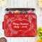 Christmas Holly Aluminum Baking Pan - Red Lid - LIFESTYLE