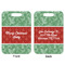 Christmas Holly Aluminum Luggage Tag (Front + Back)