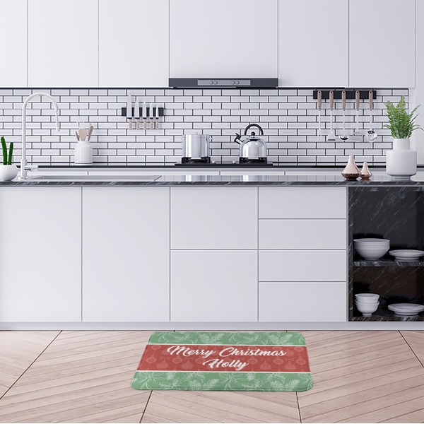 Christmas Holly Anti-Fatigue Kitchen Mats - LIFESTYLE