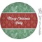 Christmas Holly Glass Appetizer / Dessert Plate 8" (Personalized)