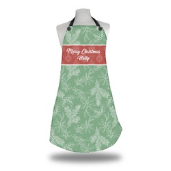 Christmas Holly Apron w/ Name or Text