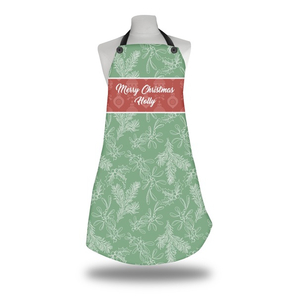 Christmas Holly Apron on Mannequin