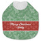 Christmas Holly Jersey Knit Baby Bib w/ Name or Text
