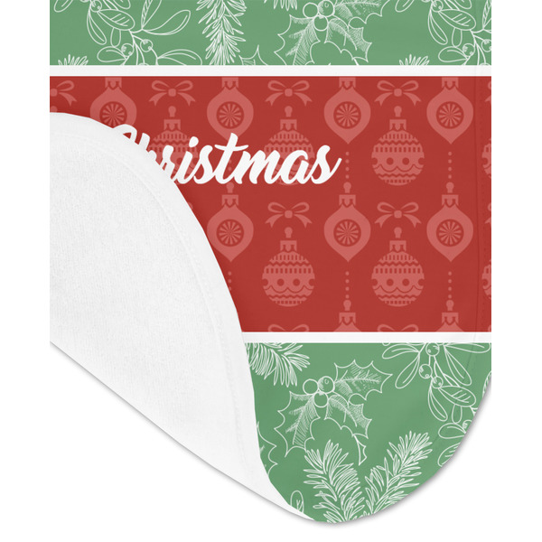 Christmas Holly Baby Bib - AFT detail