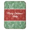 Christmas Holly Baby Sherpa Blanket - Flat