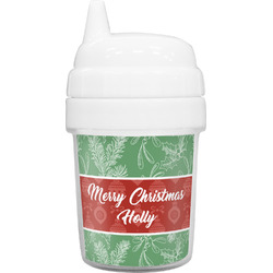 Christmas Holly Baby Sippy Cup (Personalized)