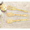 Christmas Holly Bamboo Cooking Utensils Set - Double Sided - LIFESTYLE