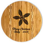 Christmas Holly Bamboo Cutting Board (Personalized)