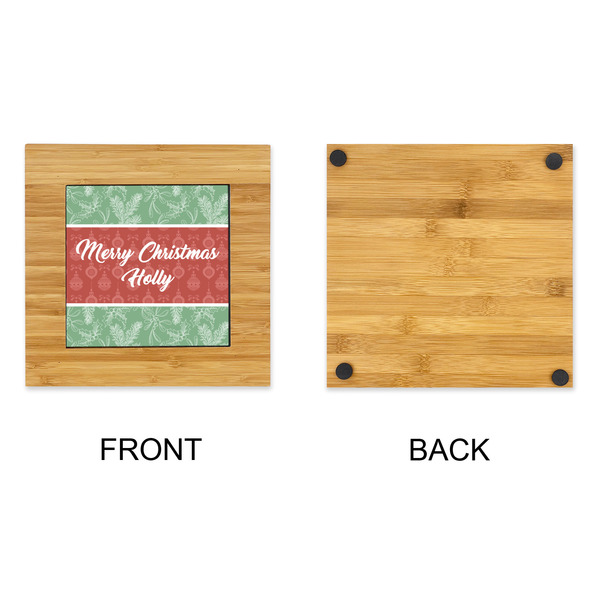Christmas Holly Bamboo Trivet with 6" Tile - APPROVAL