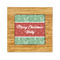 Christmas Holly Bamboo Trivet with 6" Tile - FRONT