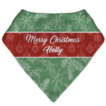 Christmas Holly Bandana Bib (Personalized)