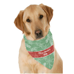 Christmas Holly Dog Bandana Scarf w/ Name or Text