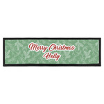 Christmas Holly Bar Mat - Large (Personalized)