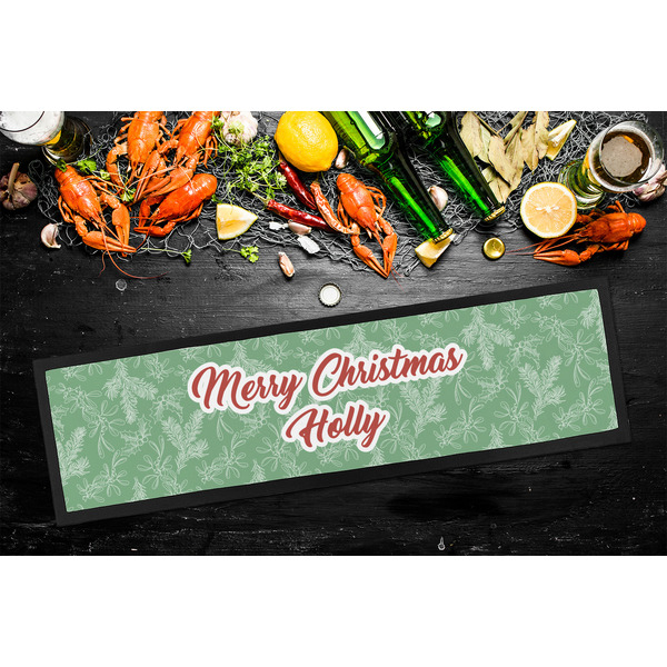 Christmas Holly Bar Mat - Large - LIFESTYLE