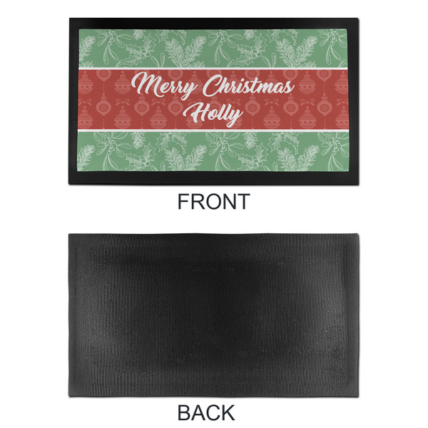 Christmas Holly Bar Mat - Small - APPROVAL
