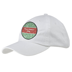 Christmas Holly Baseball Cap - White (Personalized)